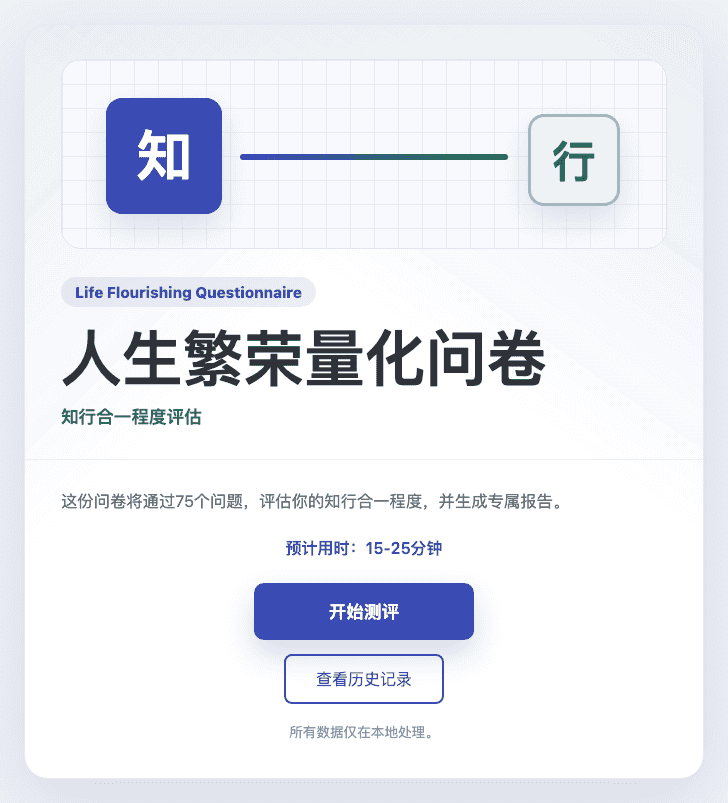 知行合一量化问卷